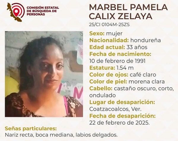 ¡MADRE E HIJA HONDUREÑAS DESAPARECEN EN COATZACOALCOS!