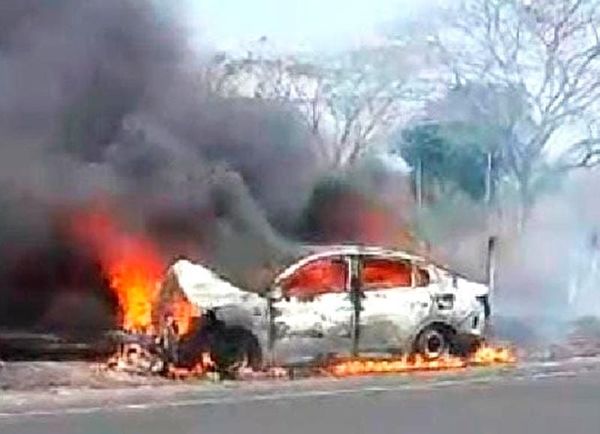 ¡SE CHAMUSCÓ DESPUÉS DE CHOCAR!