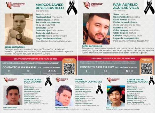 ¡5 FAMILIAS DE LUTO! - * Autoridades notifican a colectivos que buscaban a los jóvenes