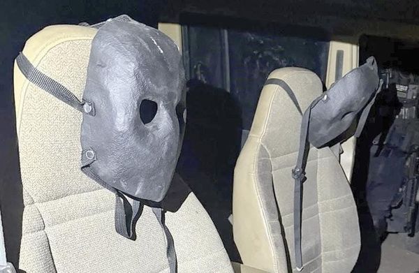 ¡ASEGURAN VEHÍCULOS Y MÁSCARAS BLINDADAS!