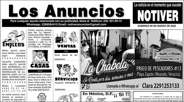 ...LOS ANUNCIOS, AVISOS Y DEMÁS! - DOMINGO, 9 DE MARZO 2025