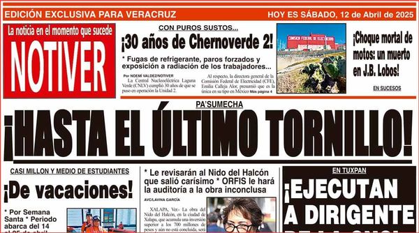 LA PORTADA - SÁBADO 12 DE ABRIL 2025
