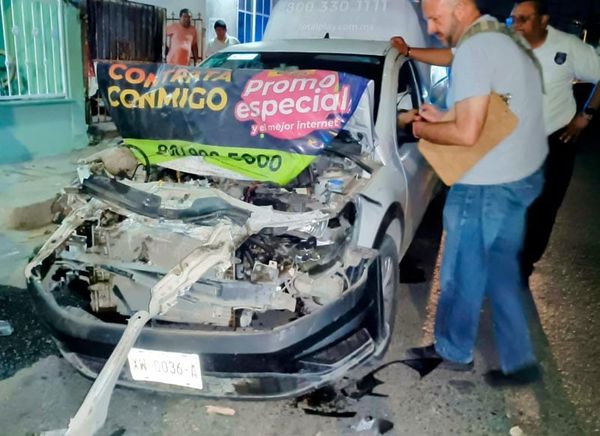 ¡BORRACHÍN SE QUEDA DORMIDO Y CHOCA CONTRA CAMIÓN URBANO!