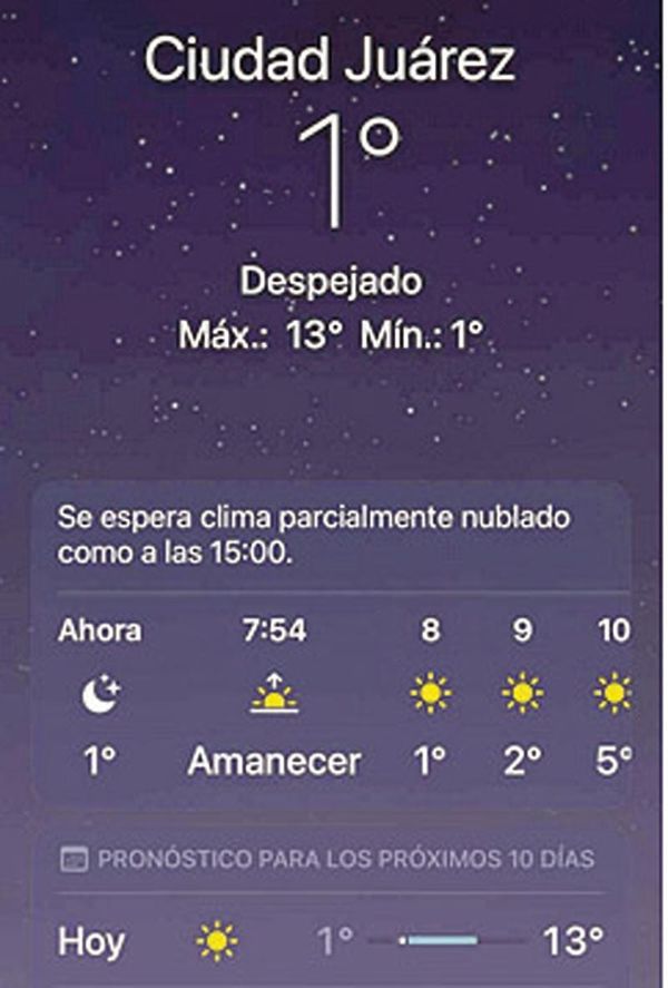 ¡SE CONGELAN EN JUÁREZ, LES AMANECE A UN GRADO!
