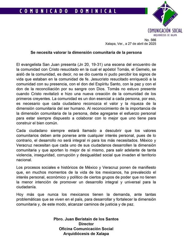 ¡ALERTA LA IGLESIA!