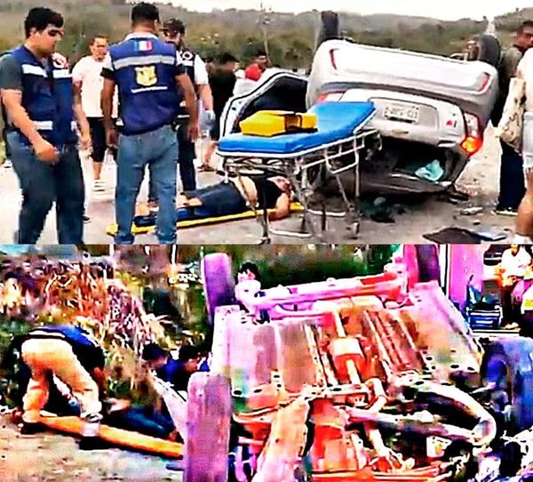 ¡VIAJE FAMILIAR TERMINA EN APARATOSA VOLCADURA!