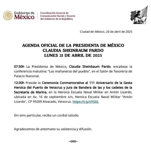 ¡VIENE CLAUDIA! - CONFIRMADO