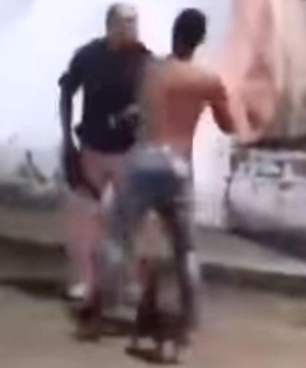 ¡POLICÍA BALEÓ A VIOLENTO MARIDO CUANDO GOLPEABA A SU PAREJA!