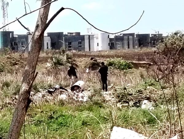 ¡DEJAN CADÁVER ENTAMBADO EN UN BALDÍO DE COATZACOALCOS!