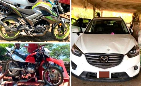 ¡POLICÍAS DE UECS, Y SSP ASEGURAN TRES VEHÍCULOS EN LERDO DE TEJADA!