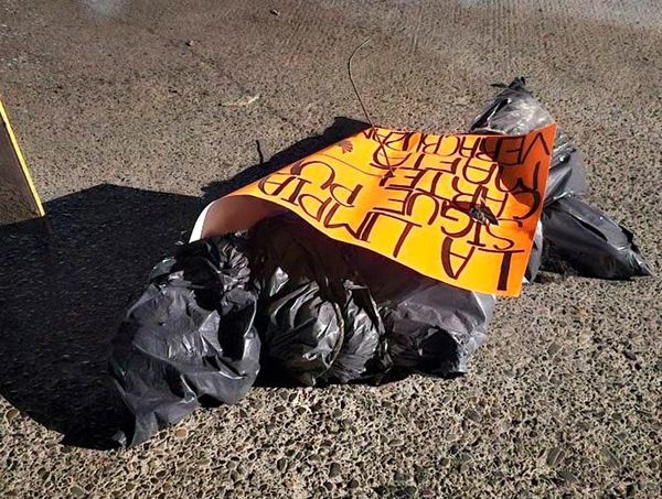 ¡DEJAN CADÁVER EMBOLSADO EN ÁLAMO!