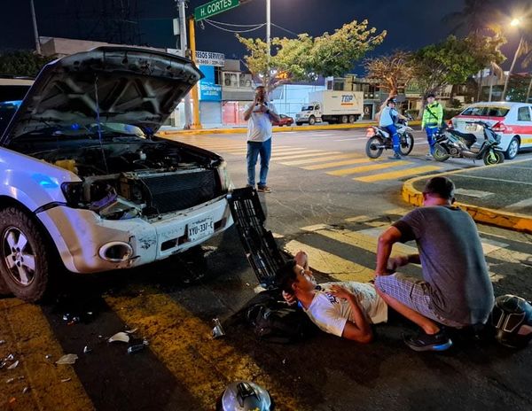 ¡REPARTIDOR DE COMIDA LESIONADO EN ‘TORTAZO’!