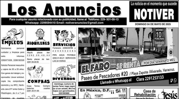 ...LOS ANUNCIOS, AVISOS Y DEMÁS! - DOMINGO, 4 DE MAYO 2025