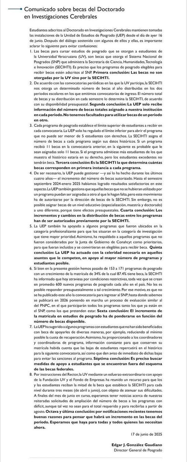¡48 HORAS DE PROTESTA! - *Estudiantes de posgrados de la UV duermen en edificio