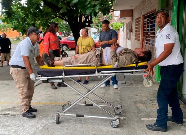 ¡MOTORIZADO HERIDO EN EL ASFALTO!