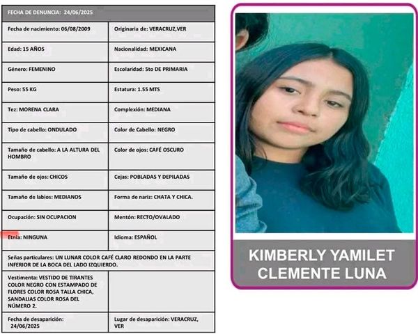 ¡DESAPARECE KIMBERLY YAMILER DE 15 AÑOS!