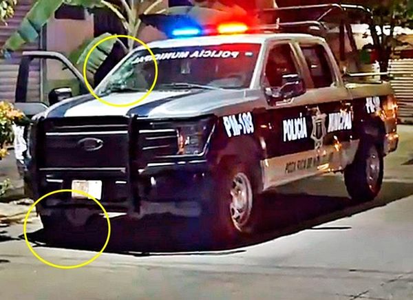 ¡PISTOLEROS DISPARARON CONTRA PATRULLA MUNICIPAL!