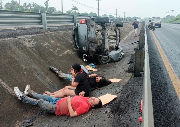 ¡BORRACHAZO EN LA AUTOPISTA!