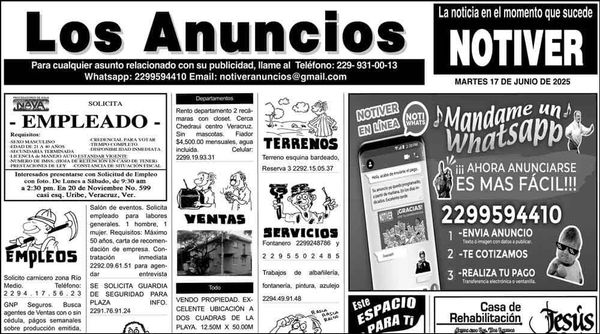 ...LOS ANUNCIOS, AVISOS Y DEMÁS! - MARTES, 17 DE JUNIO 2025