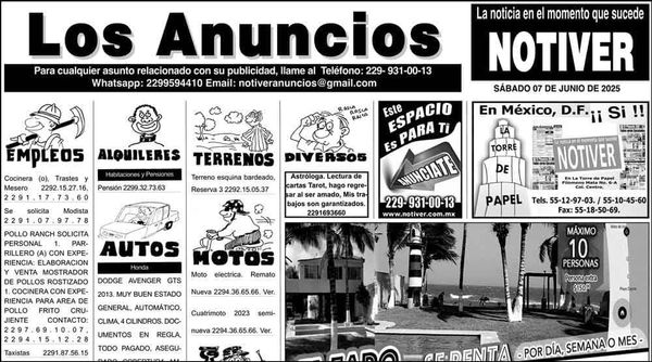 ...LOS ANUNCIOS, AVISOS Y DEMÁS! - SÁBADO, 7 DE JUNIO 2025