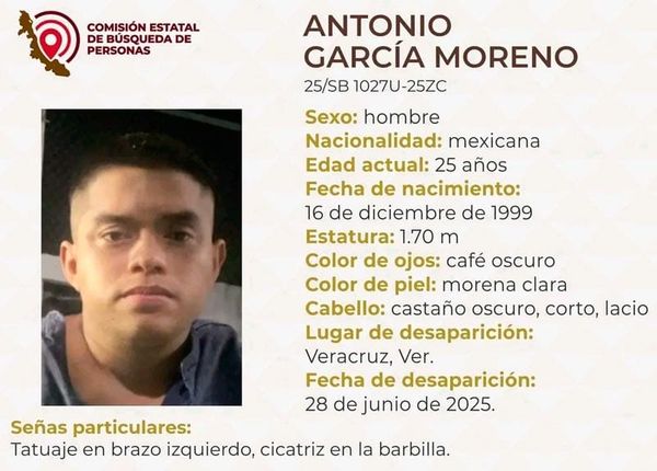 ¡JOVEN DE 25 AÑOS DESAPAECIÓ EN EL PUERTO DE VERACRUZ!