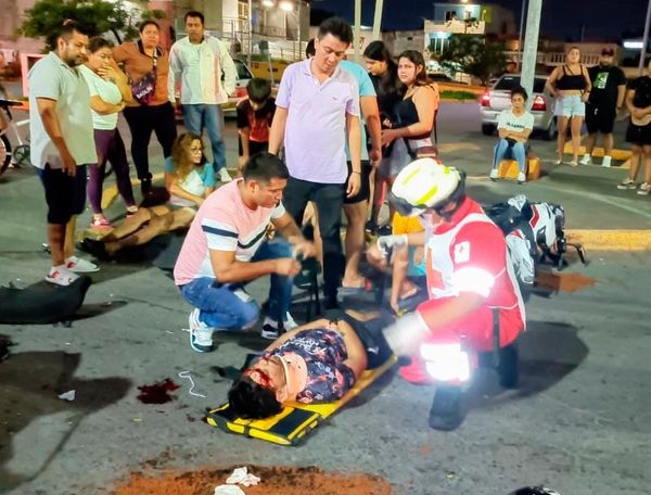 ¡UN HERIDO GRAVE EN CHOQUE DE MOTOS!