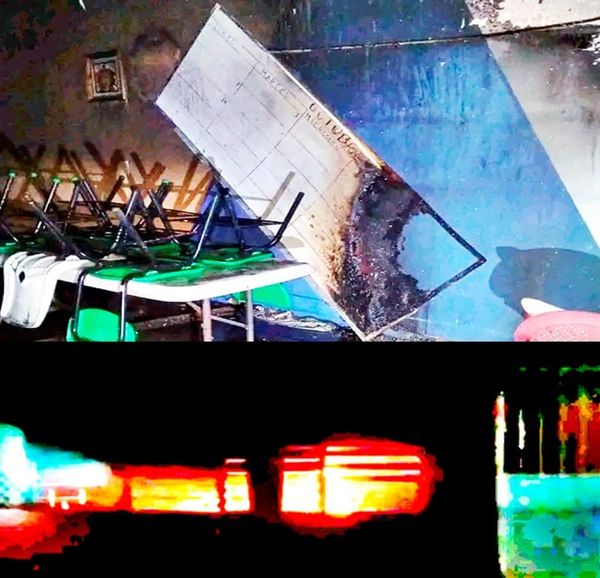 ¡SE QUEMA ESCUELA PRIMARIA POR UN RAYO!