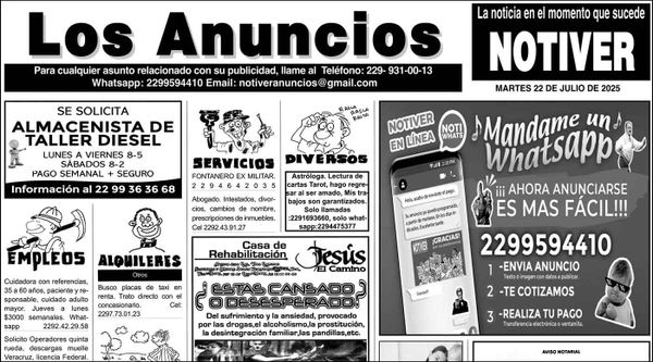 ...LOS ANUNCIOS, AVISOS Y DEMÁS! - MARTES, 22 DE JULIO 2025