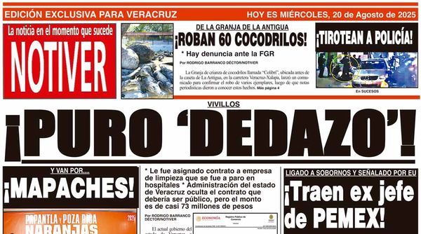 LA PORTADA - MIÉRCOLES 20 DE AGOSTO 2025