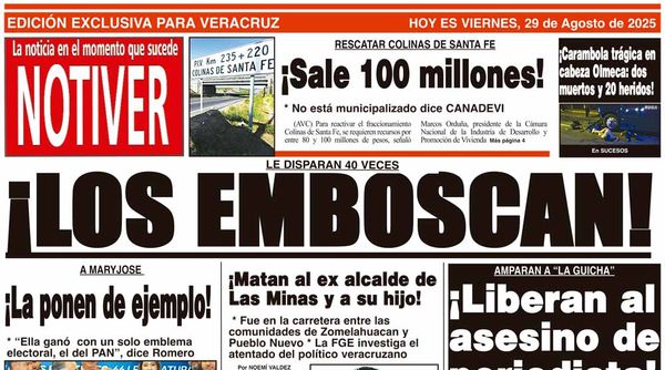 LA PORTADA - VIERNES 29 DE AGOSTO 2025