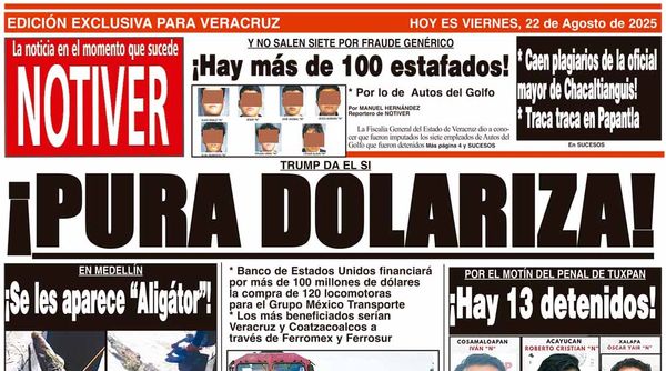 LA PORTADA - VIERNES 22 DE AGOSTO 2025