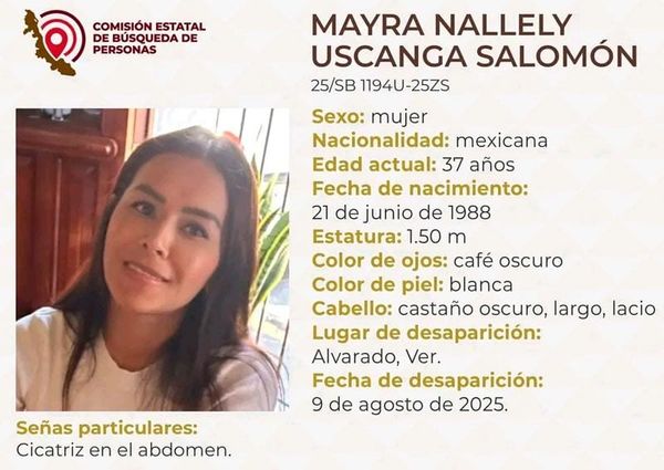 ¡DESAPARECIÓ MAYRA NALLELY EN ALVARADO!