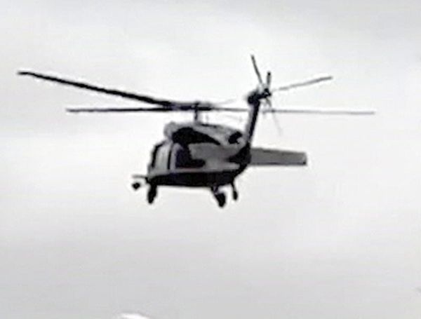 ¡HELICÓPTERO DE EU APOYA OPERATIVO DEL INM EN EL RÍO BRAVO!