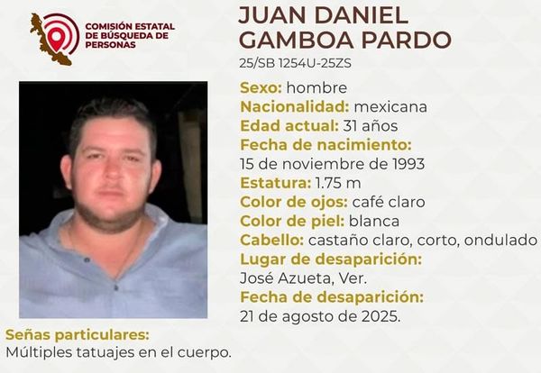 ¡DESAPARECIÓ HIJO DEL DIRIGENTE MUNICIPAL DEL PAN EN JOSÉ AZUETA!