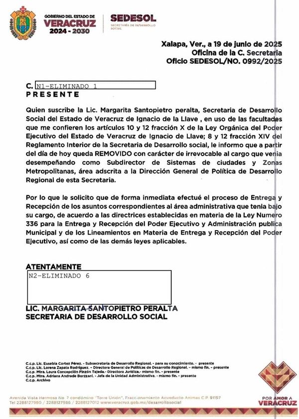 ¡PURGA EN SEDESOL! - PACÁTELAS