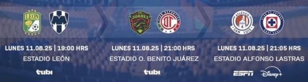 ¡JORNADA CUATRO DE LUNES LIGA MX!