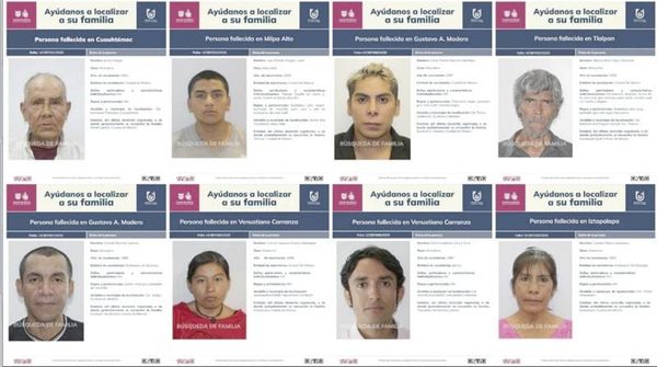 ¡PUBLICAN FOTOBOLETINES DE PERSONAS FALLECIDAS NO RECLAMADAS EN CDMX!