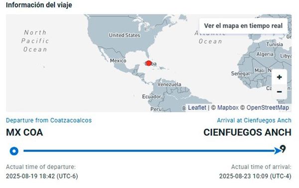 ¡MÁS PETRÓLEO A CUBA! - SALE OTRO BARCO DE PAJARITOS EN COATZA