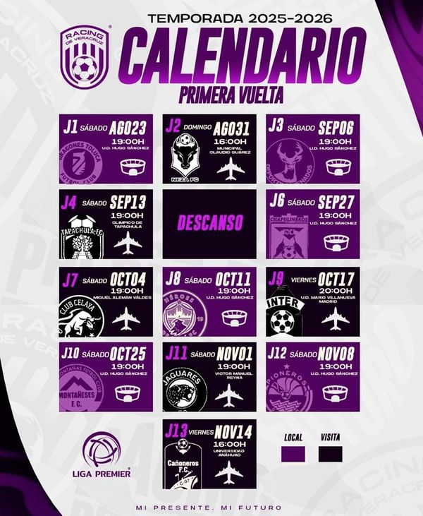 ¡EL MONSTRUO MORADO YA TIENE CALENDARIO!