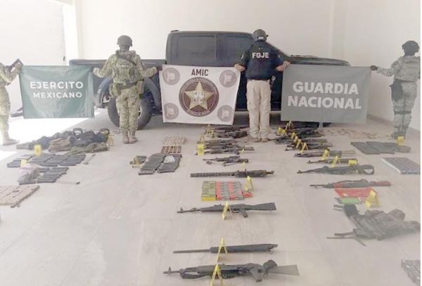 ¡ASEGURAN 7 MIL 500 CÁPSULAS PARA ARTEFACTOS EXPLOSIVOS DE FABRICACIÓN ARTESANAL, FUSILES Y DROGAS SINTÉTICAS!