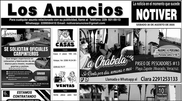 ...LOS ANUNCIOS, AVISOS Y DEMÁS! - SÁBADO, 30 DE AGOSTO 2025