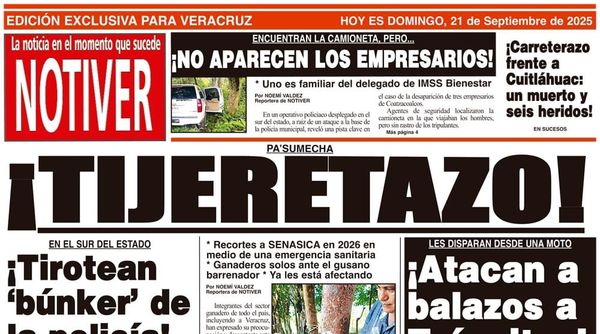 LA PORTADA - DOMINGO 21 DE SEPTIEMBRE 2025