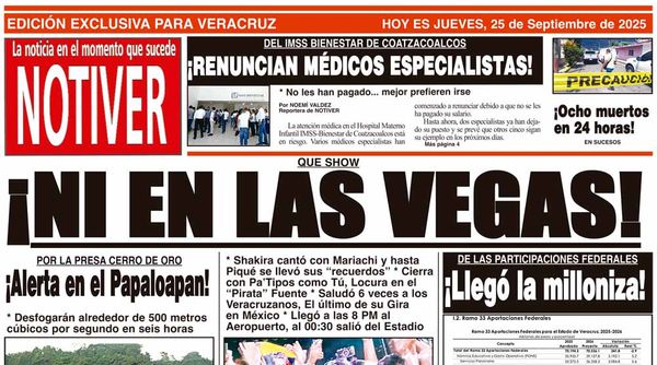 LA PORTADA - JUEVES 25 DE SEPTIEMBRE 2025
