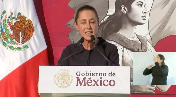 ¡CON LOS OJOS CERRADOS! - *Así rindió Claudia su primer informe y de paso trae oxígeno a Nahle