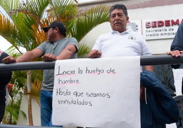 ¡SE VAN A HUELGA DE HAMBRE! - TRABAJADORES DESPEDIDOS DE SEDEMA