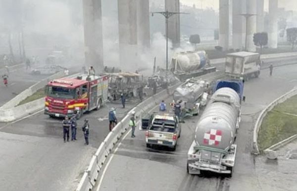 ¡YA SON 13! - *Los fallecidos por explosión de pipa de gas en el puente La Concordia de Iztapalapa