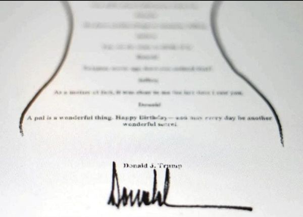 ¡ESTA ES LA CARTA CON CONTENIDO SEXUAL DIRIGIDA A EPSTEIN Y PRESUNTAMENTE FIRMADA POR TRUMP!