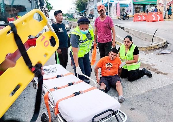 ¡“JINETE DE ACERO” HERIDO EN ‘TORTAZO’!