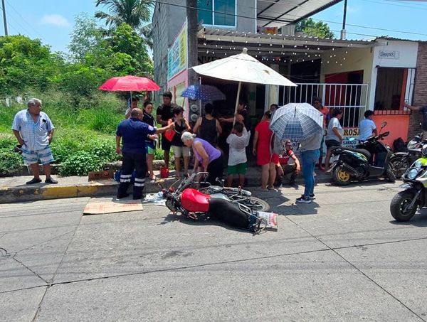 ¡TRES LESIONADOS EN CHUZA DE MOTOS!
