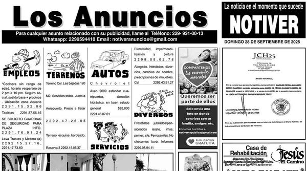 ...LOS ANUNCIOS, AVISOS Y DEMÁS! - DOMINGO, 28 DE SEPTIEMBRE 2025